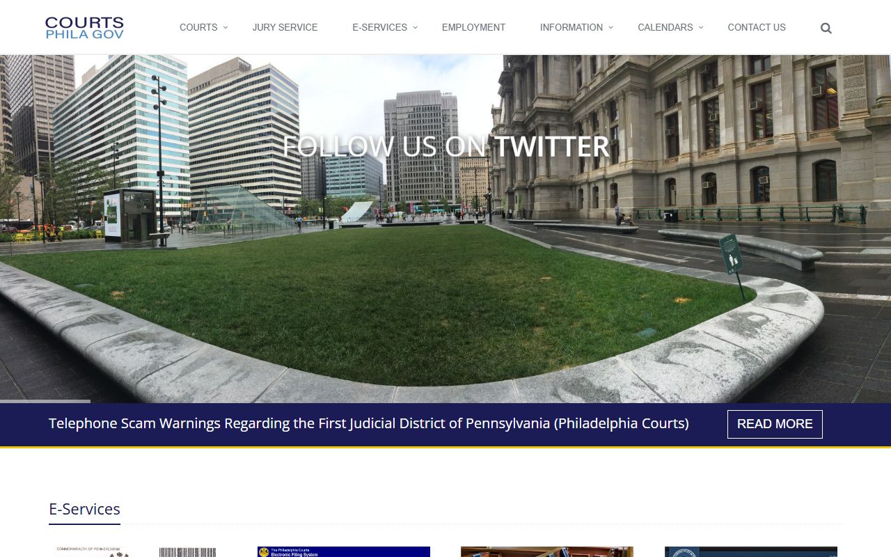 Philadelphia Courts First Judicial District traffic court records portal