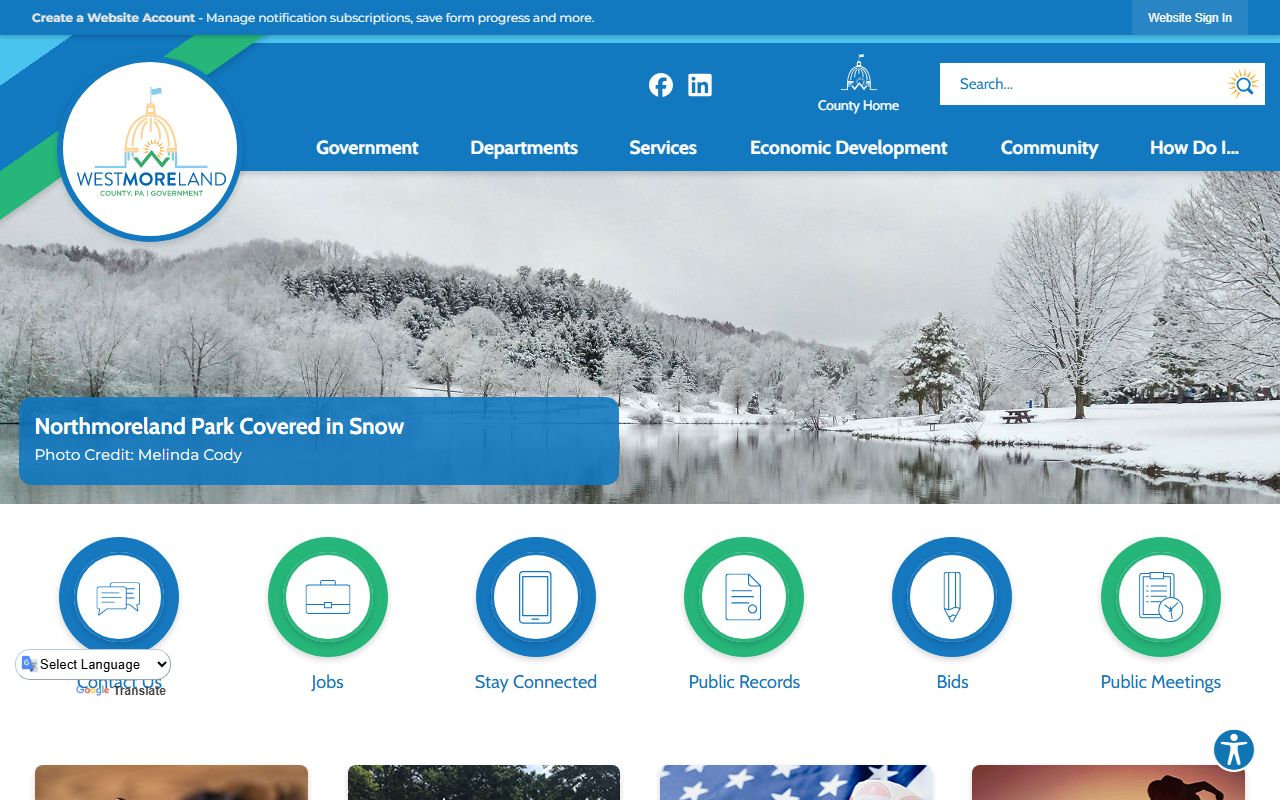 Westmoreland County Prothonotary office page for civil traffic court records